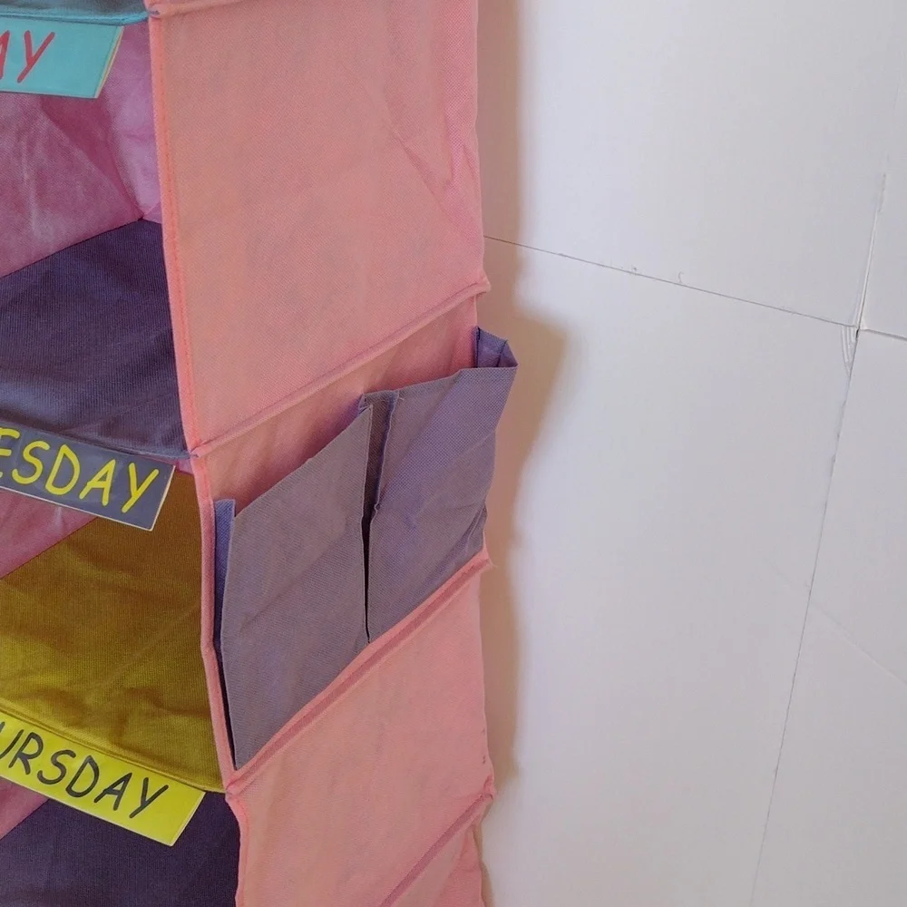 Weekly Hanging Closet Organizers for Kids Weekday Kids‎ Clothes